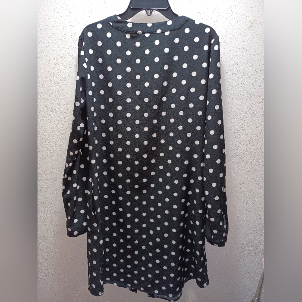 Merona Women's Black and White Polka dot Dress Small - Picture 2 of 3